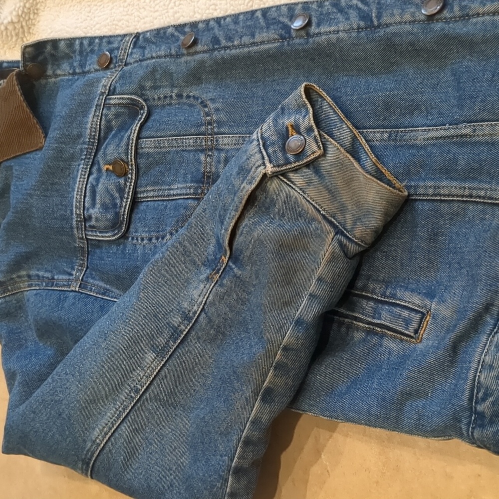 Vintage Lee Sherpa Lined Denim Trucker Jean Jacket - Picture 7 of 8